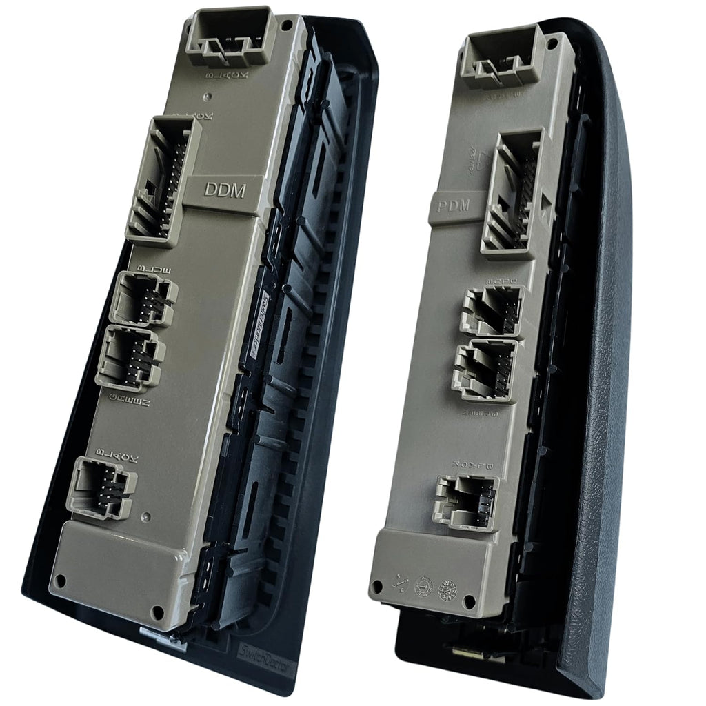 Window Master Switch & Front Passenger Dark Gray Assembly for 2003, 2004, 2005, 2006 Chevrolet Silverado, GMC Sierra, Suburban, Tahoe, Yukon, Avalanche (Regular Cab)
