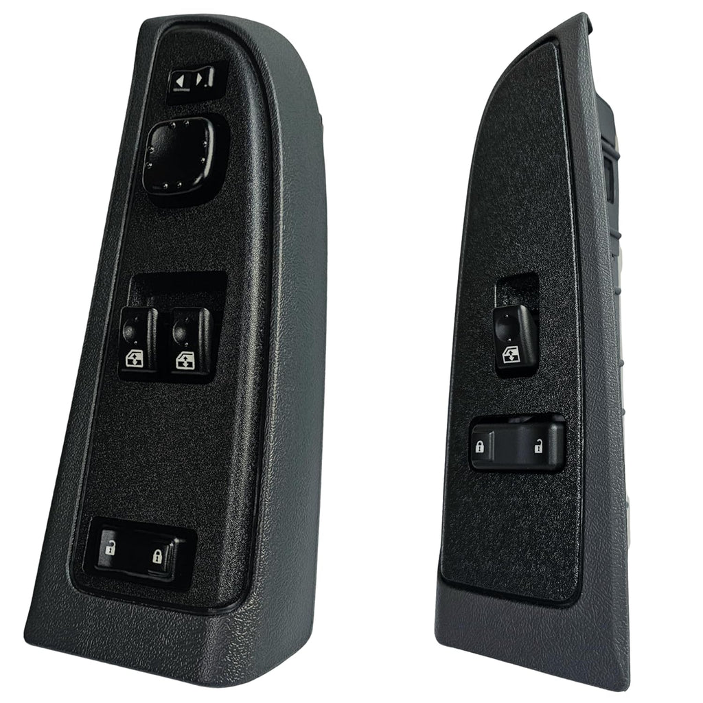 Window Master Switch & Front Passenger Dark Gray Assembly for 2003, 2004, 2005, 2006 Chevrolet Silverado, GMC Sierra, Suburban, Tahoe, Yukon, Avalanche (Regular Cab)