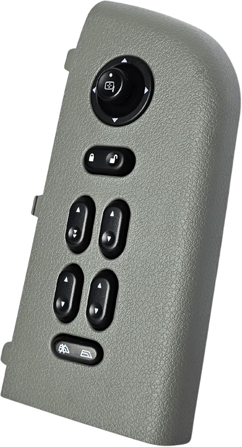 Master Window Switch and Gray Bezel Assembly for 2004-2008 Ford F-150 F150