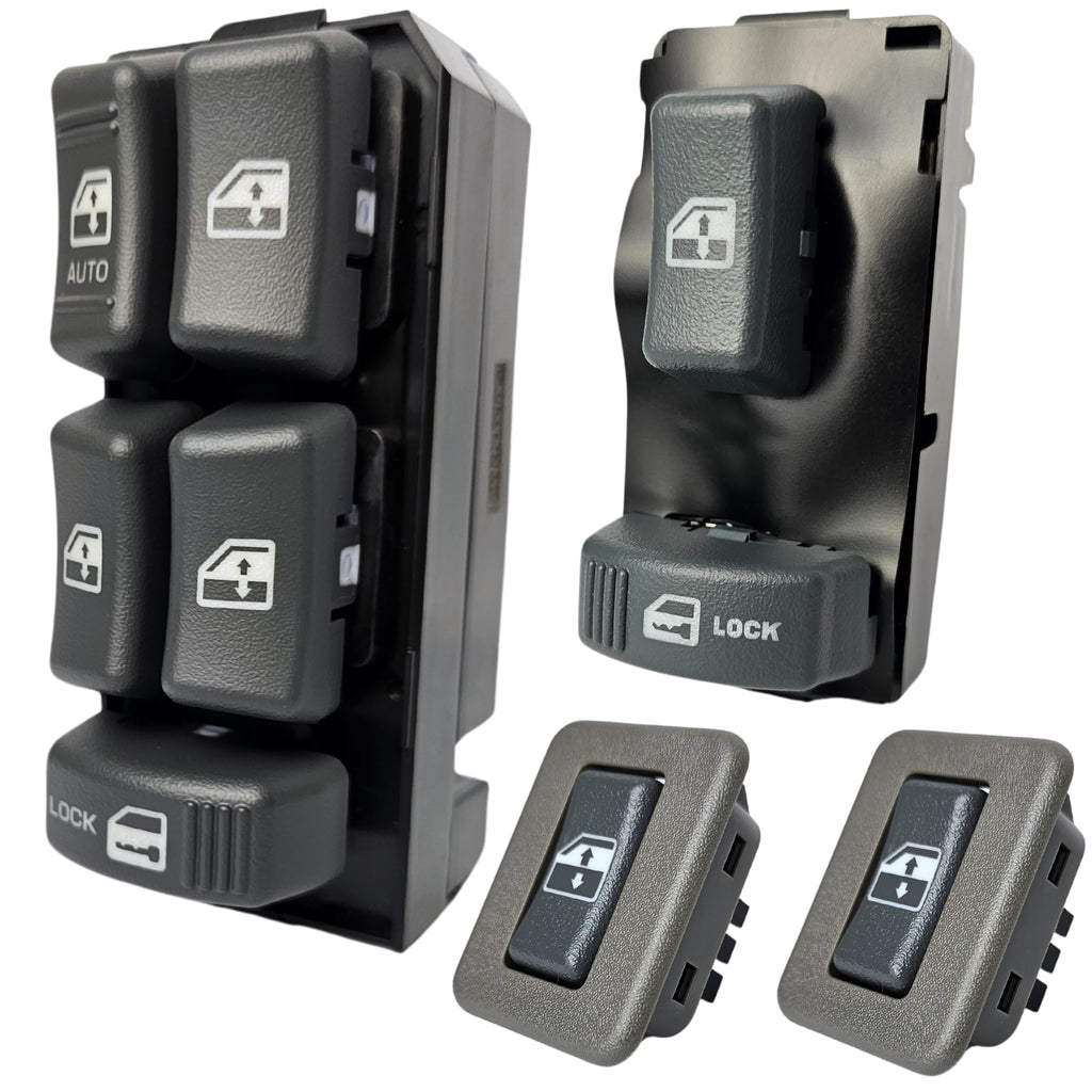 Window Switch Set for 1996-2005 Chevrolet Blazer, Suburban; 1995-1998 Tahoe; 1995-2003 S-10; 1999-2000 Escalade; 1998-2000 GMC Envoy