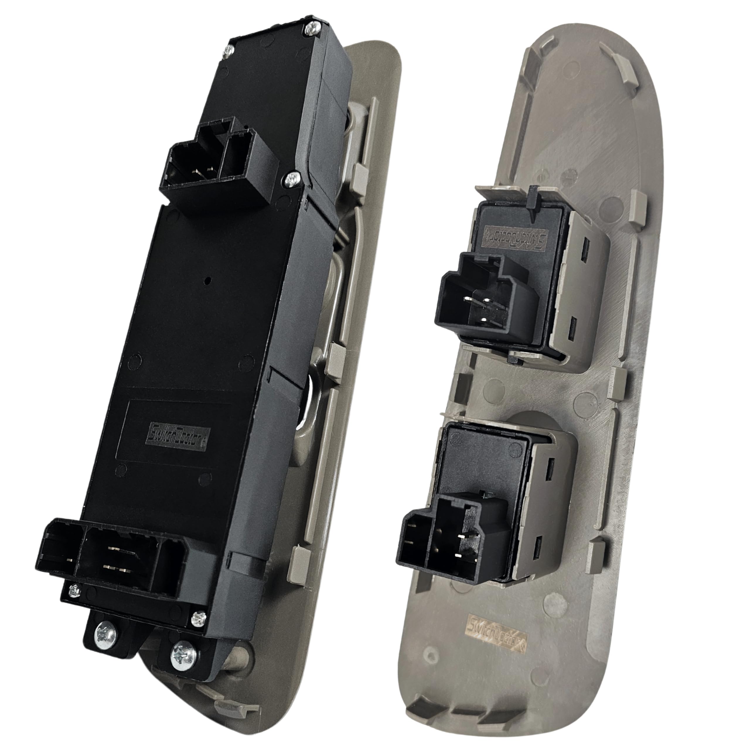 SWITCHDOCTOR Window Master Switch & Front Passenger Tan Bezel Assebmly for 2002-2009 Dodge Ram (Regular Cab, Single Cab, Full Assembly)