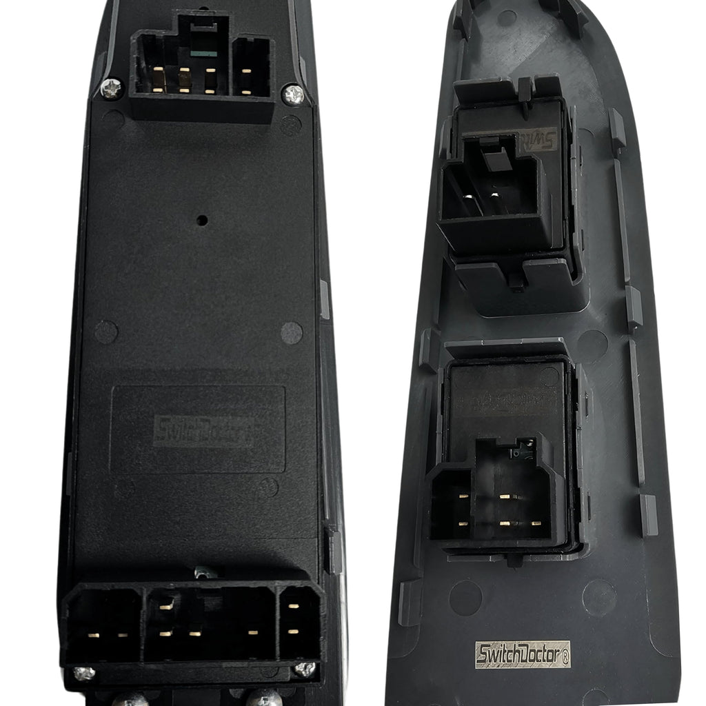 SWITCHDOCTOR Window Master Switch & Front Passenger Black Bezel Assembly 2002-2009 Dodge Ram (Regular Cab, Single Cab, Dark Slate Gray)