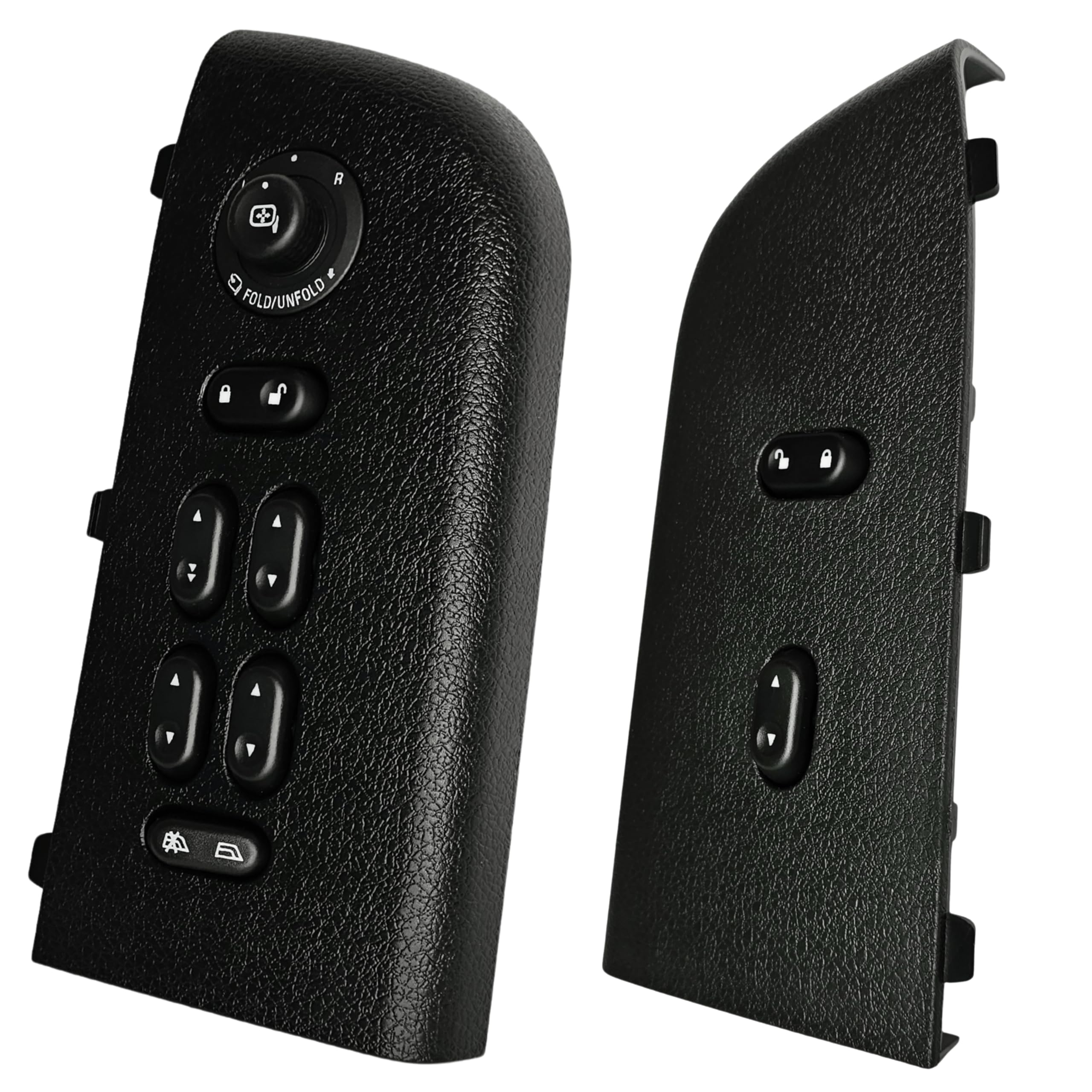 SWITCHDOCTOR Master Window Switch & Front Passenger Black Assembly for 2004, 2005, 2006, 2007, 2008 Ford F-150 F150 (Super Cab, Supercrew Cab, Double Cab, Full Assembly)