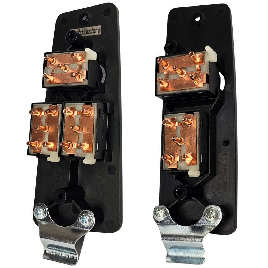 SWITCHDOCTOR Window Master Switch & Front Passenger Assembly for 1987, 1988, 1989, 1990, 1991, 1992, 1993 Ford Mustang Coupe (Full Assembly)