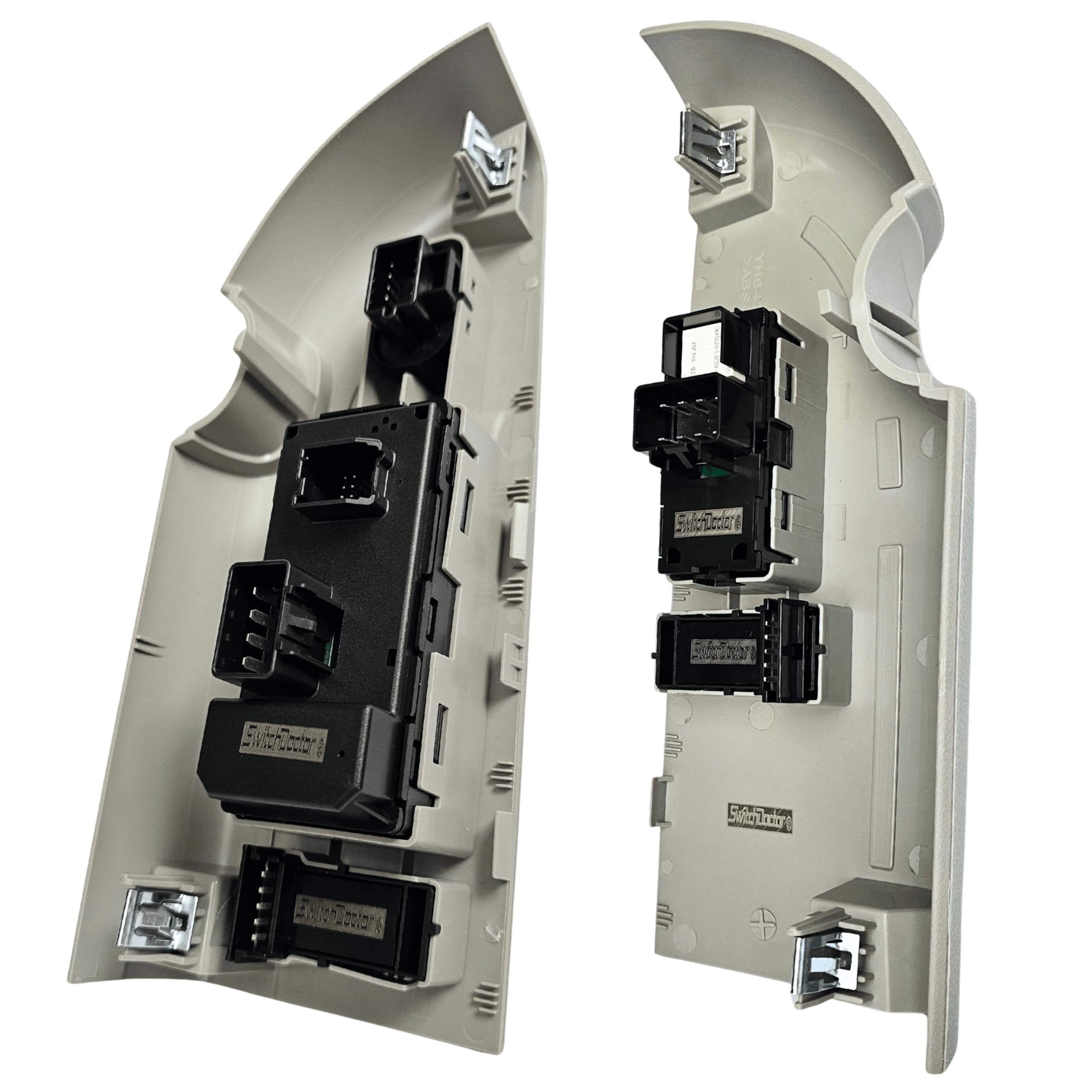 SWITCHDOCTOR Window Master Switch & Front Passenger Assembly Gray for 2007-2009 Chevrolet Silverado & GMC Sierra (Standard Cab Pickup, Regular Cab, Full Assembly, Truck, 2 Door, Chevy)