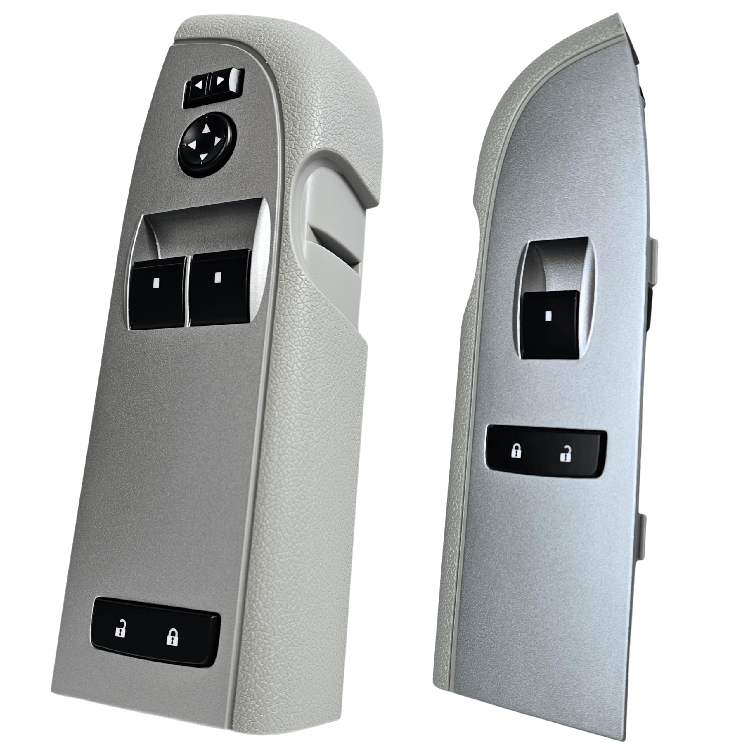 SWITCHDOCTOR Window Master Switch & Front Passenger Assembly Gray for 2010-2013 Chevrolet Silverado & GMC Sierra (Standard Cab Pickup, Regular Cab, Full Assembly, Truck, 2 Door, Chevy)
