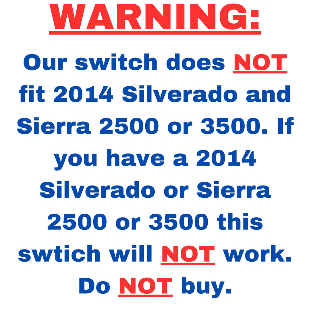 SWITCHDOCTOR Window Master Switch Compatible with 2014-2019 Chevrolet Silverado and GMC Sierra (23427098, 23129539 Chevy, Power, Control, Button)