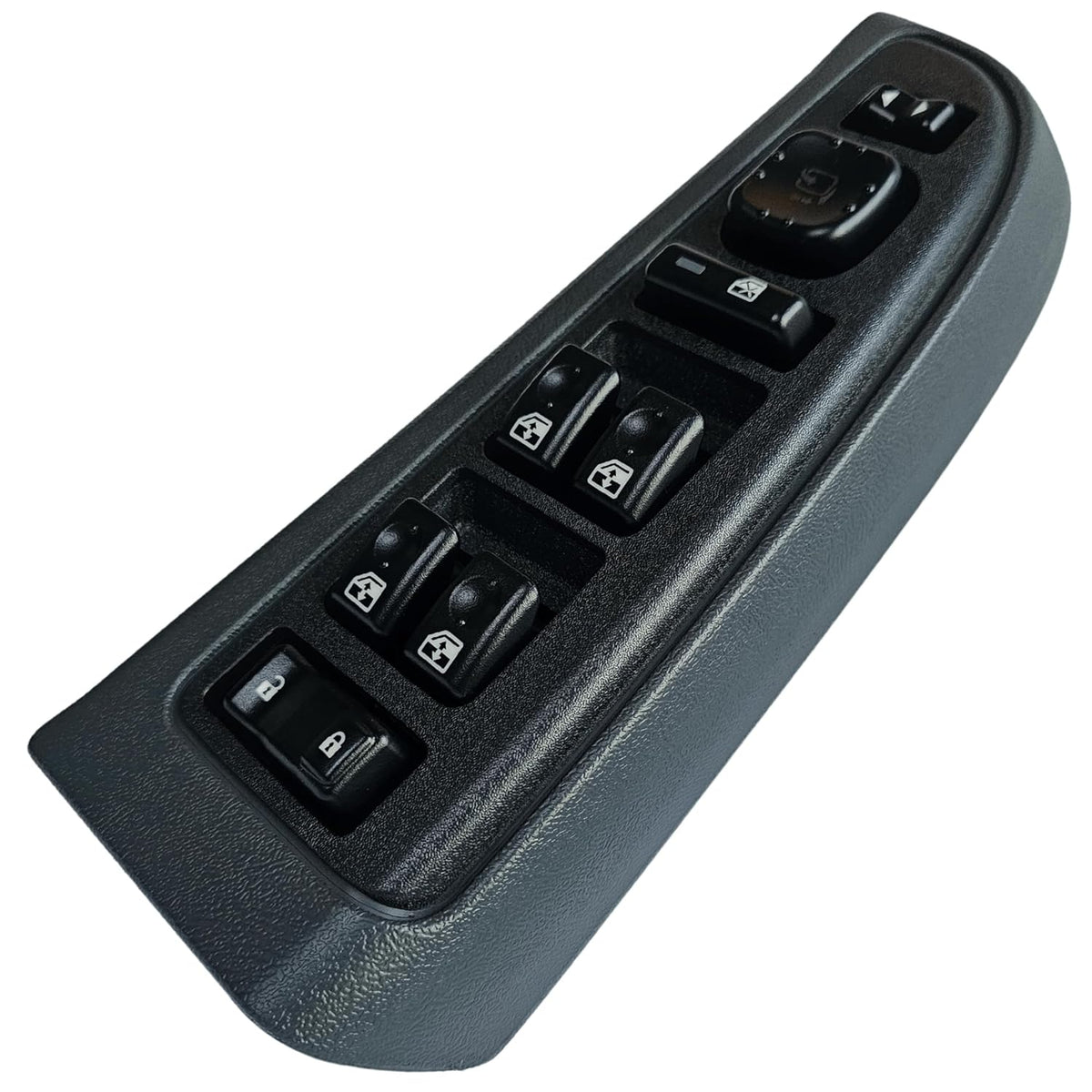 SWITCHDOCTOR Window Master Switch & Dark Gray Bezel for 2003-2006 GMC Sierra, Chevrolet Silverado, Suburban, Tahoe, Yukon, Avalanche (Dark Pewter, Crew Cab,15883319, 15883320, 15883321,15883323)