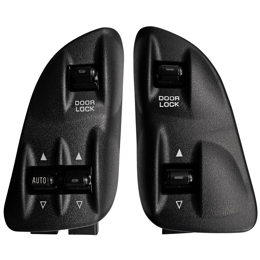 SWITCHDOCTOR Window Master Switch, Bezel, Front Passenger Window Switch, & Bezel Set for 1998-2002 Dodge Ram 1500 2500 3500 & 1998-2000 Dakota (Full Assembly, Regular Cab, Single Cab, Standard, Club)